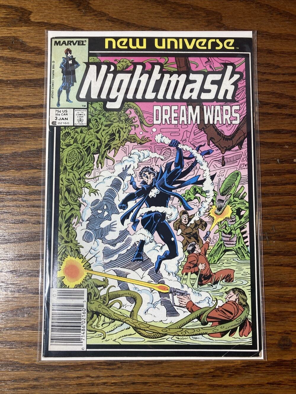 Nightmask #3 Cover by Al Milgrom Newsstand Marvel Comics 1986